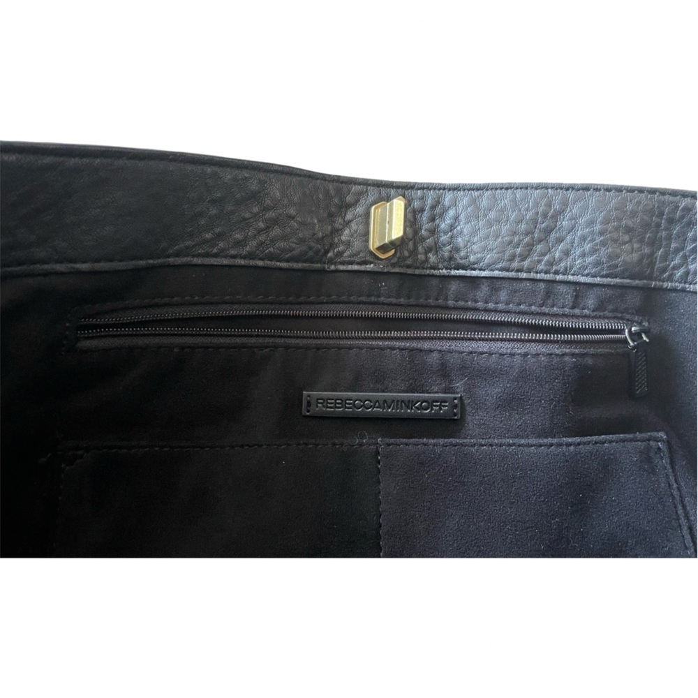 Rebecca Minkoff Darren Deep Large Black Leather Studded Tote Shoulder Bag - Picture 7 of 16